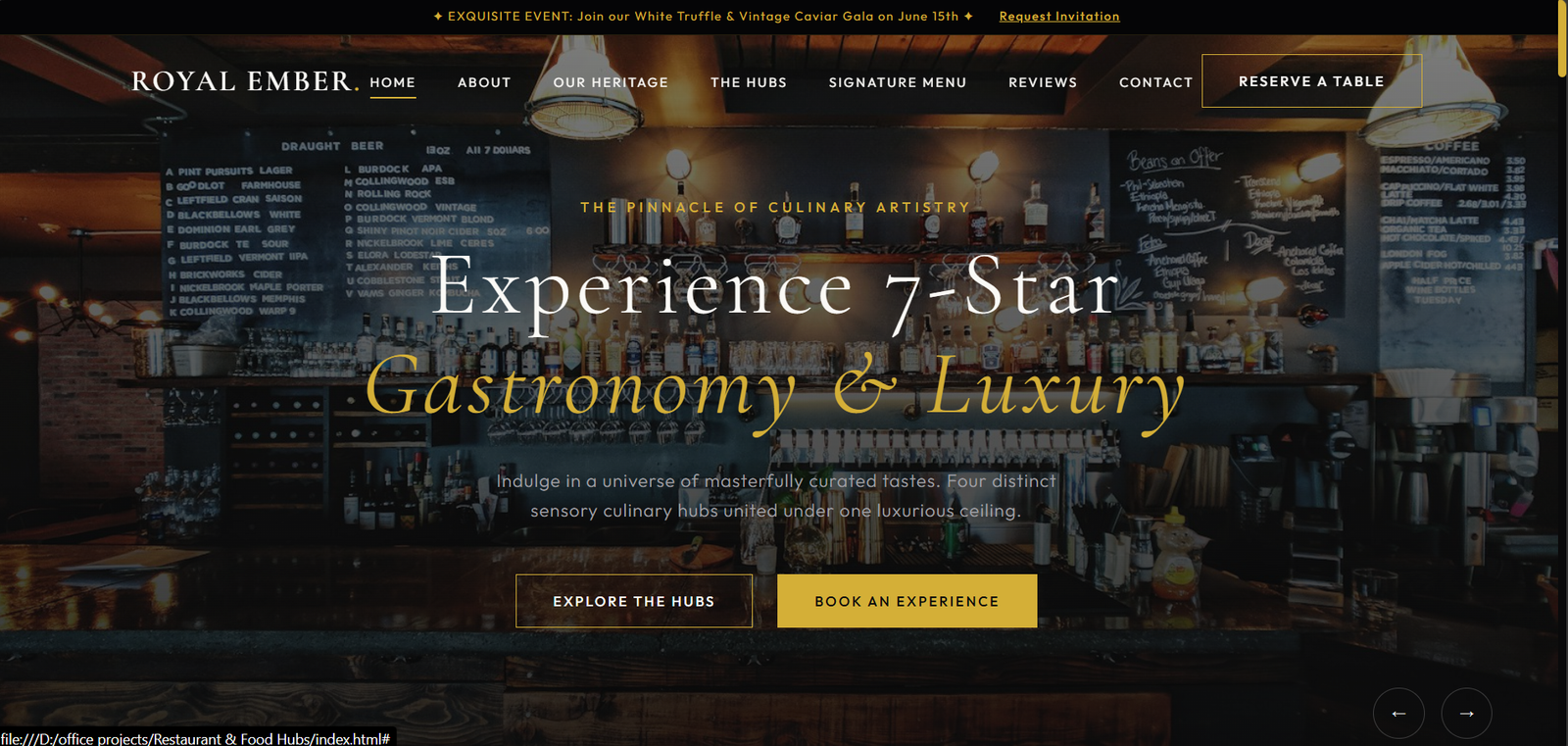 Restaurant  and  Food Hubs