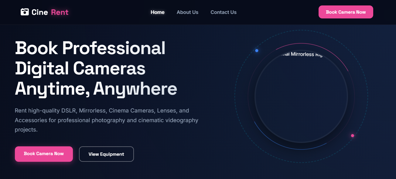 Digital Camera Booking System