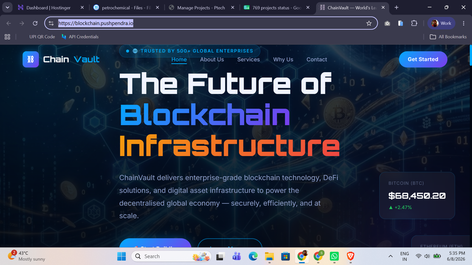 Blockchain industry